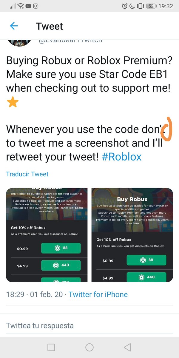 Evan Zirschky On Twitter Buying Robux Or Roblox Premium Make Sure You Use Star Code Eb1 When Checking Out To Support Me Whenever You Use The Code Don T To Tweet Me A - do you have to pay for roblox premium every month