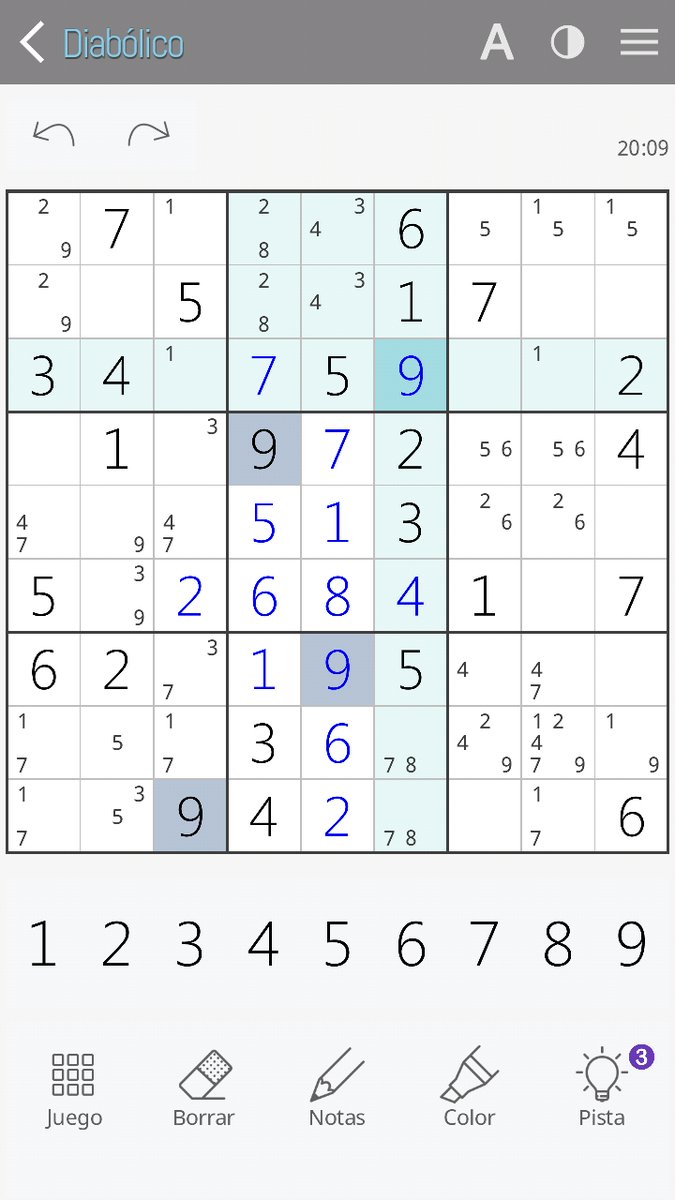 juan_oes's tweet photo. #TopicoDosFIF Han jugado sudoku? Hace buen uso de las heurísticas de Nielsen, te deja deshacer y rehacer acciones por si te equivocas dándote el control, la interfaz es sencilla y los íconos son cosas que vemos en el día a día (diseño minimalista y relación con el mundo real). https://t.co/kf97COW2I4