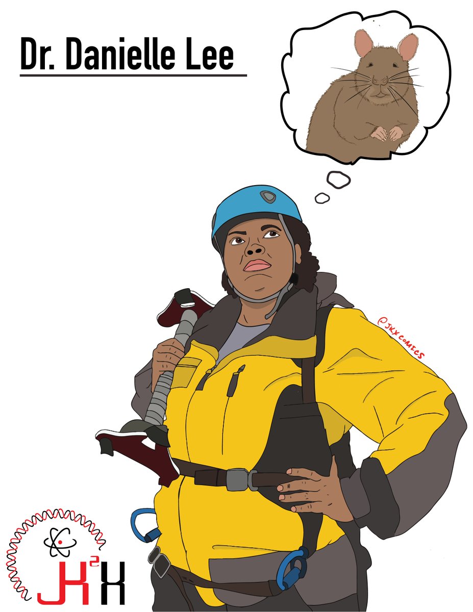 Portrait of Dr. Danielle Lee thinking of African giant pouched rats.