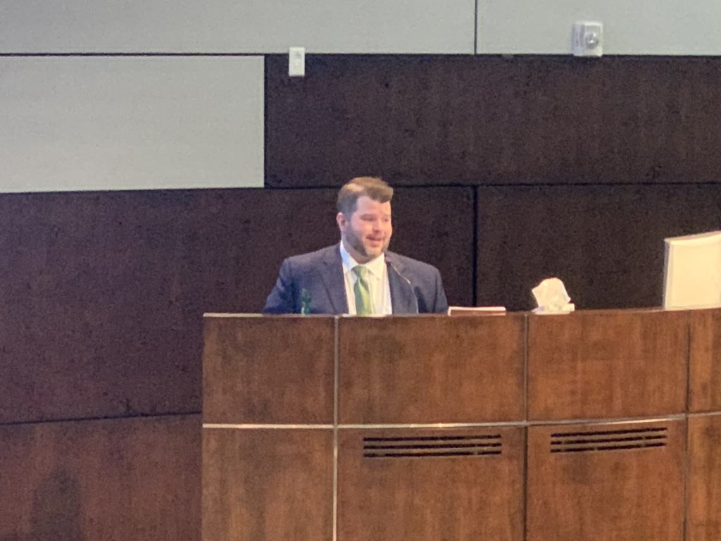 OU_Neurosurgery's tweet photo. Great presentation on neuromodulation and functional NS from @OUNeurosurg neurosurgeon Andrew Conner.  Device technology in NS continues to advance quite rapidly.  @OUNeurosurg https://t.co/Fjy4mzxzzg