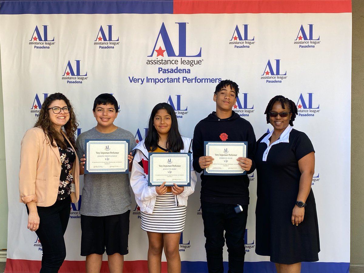 DrSAMalone's tweet photo. Congratulations to our students who won a VIP Award from the Assistance League of Pasadena. These are awards for improvement and growth. We are so proud! #weareWSMA #bearsontherise @WSMApusd https://t.co/FAGX0P722I