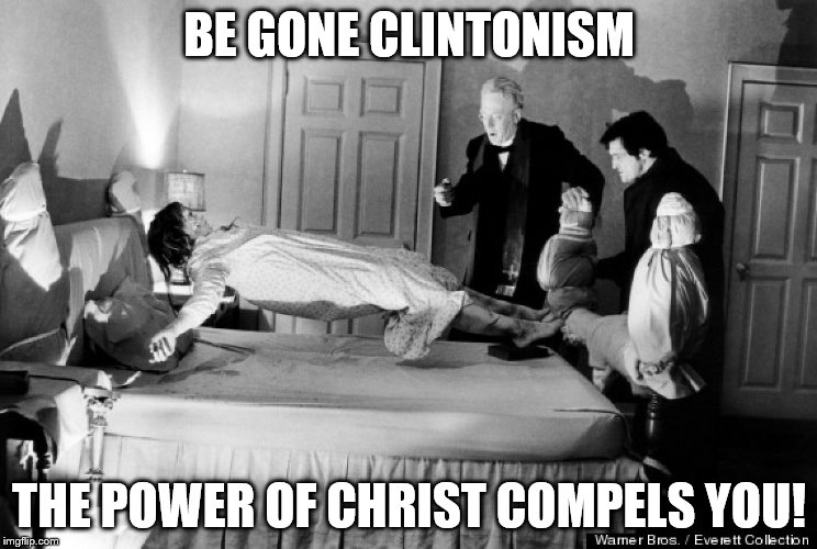 dcfairbank's tweet photo. @DNC @TomPerez @HillaryClinton @BernieSanders @TulsiGabbard @TheDemocrats need an exorcism to get rid of @HillaryClinton @BillClinton &amp; @ThirdWayTweet "Democrats" who sold their souls to #WallStreet #BigPharma &amp; #FossilFuelIndustry and stole the party from the #WorkingClass &amp; #MiddleClass voters. #ThePowerOfChristCompelsYou #BeGoneHillary https://t.co/43dKFcAK3d
