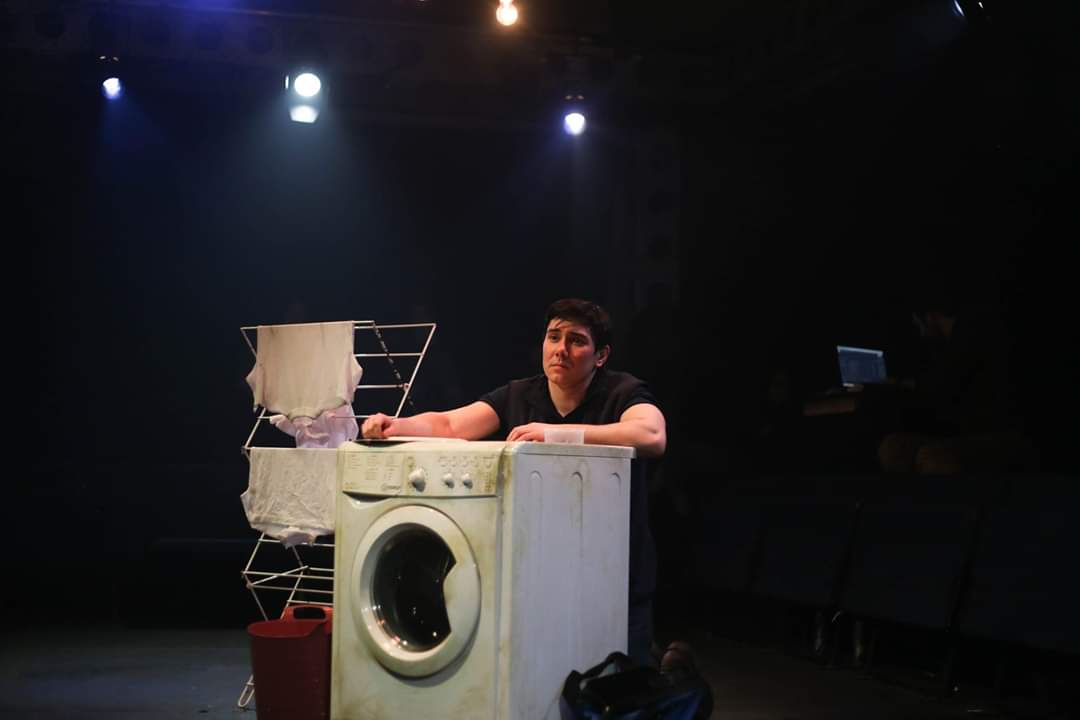 UnbrokenTheatre's tweet photo. Aaannnddd that's a wrap! The washing machine is making its way out of the theatre and #FixPlay has taken its final bow. Missed your chance and at a loose end tonight? We still have our Fix #FilmNight, the Japanese horror film Audition! https://t.co/WPFYbNigbV