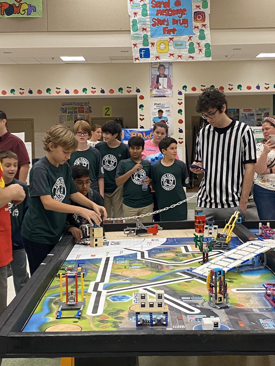 PineCrestSTEM's tweet photo. The #PCLowerSchool &amp; #PCMiddleSchool are competing today @firstlegoleague tournament! Go PC! #PCPantherPride https://t.co/XJzqsGA4jB