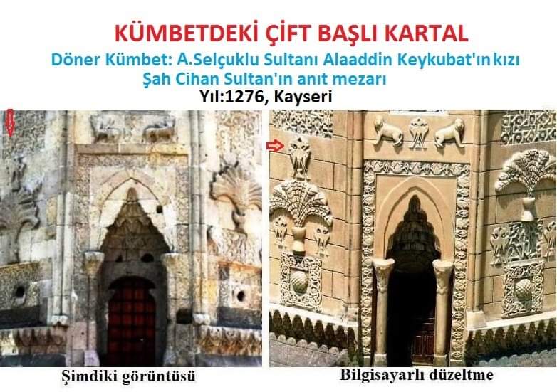 32-KÜMBETDEKİ ÇİFT BAŞLI KARTAL