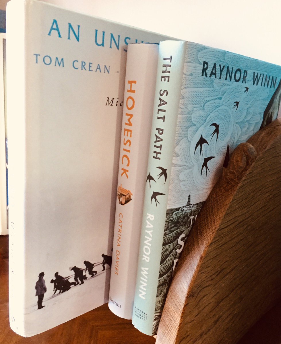 BarrieHowes's tweet image. Wow! What extraordinary books @_CatrinaDavies Homesick, so thought provoking.  Salt Path by @raynor_winn  amazing, if there are a pair of books you should have, sitting comfortably together it is these. Both truly inspirational.