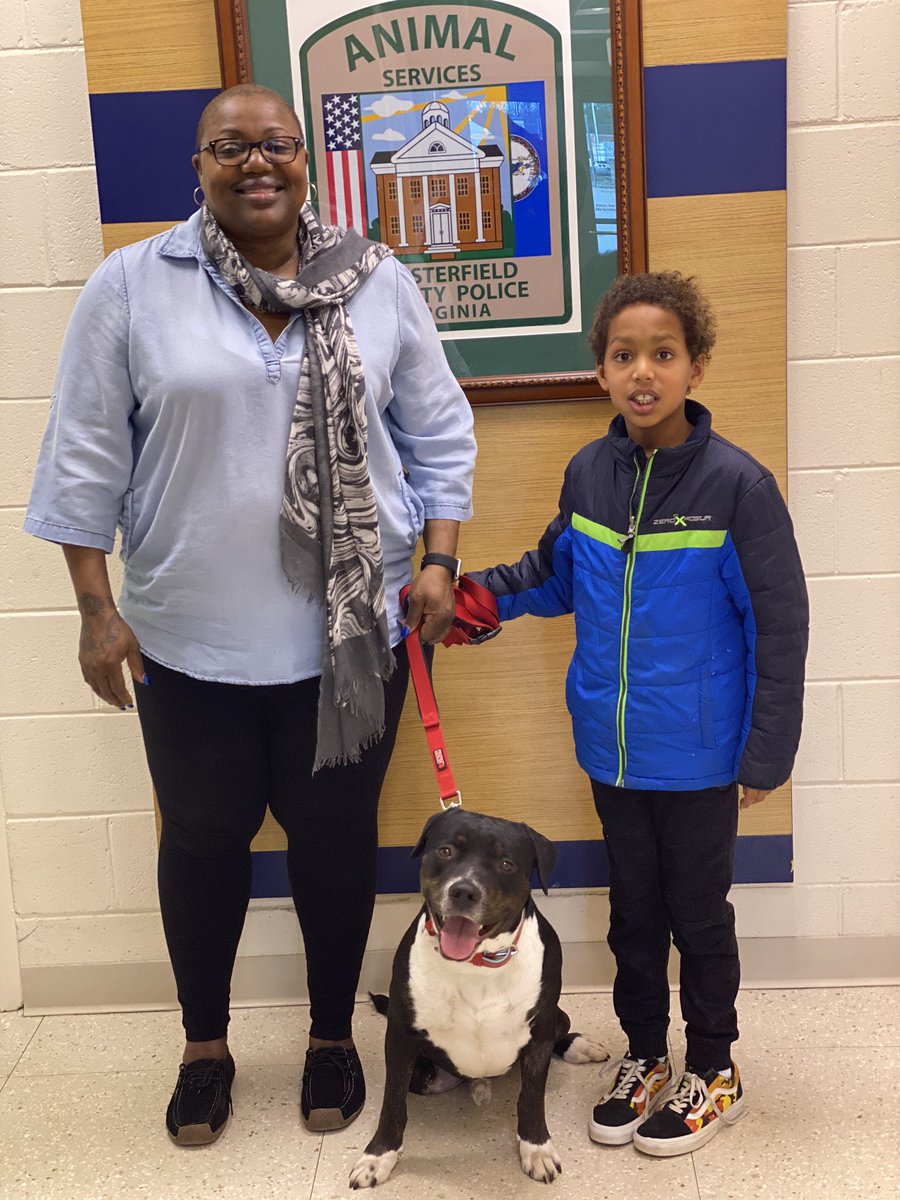 Journey has finally found his forever home! He and his new family are so happy and so are we!!! Happy gotcha day Journey!!!

#adoptdontshop #rescuedisthebestbreed #pitbull #dontbullymybreed #chesterfieldanimalservices