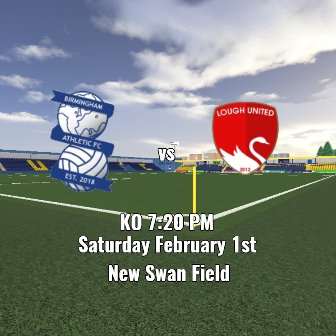 BAFC_ECL's tweet photo. MATCHDAY ⚽️

We've arrived, our GW7 League Match starts at 7:20 PM against Lough United!

🏟️New Swan Field

⏰KO 7:20 PM

📺Live on @ECL_TV 

#UTB💙 https://t.co/GNjmiXrJHp