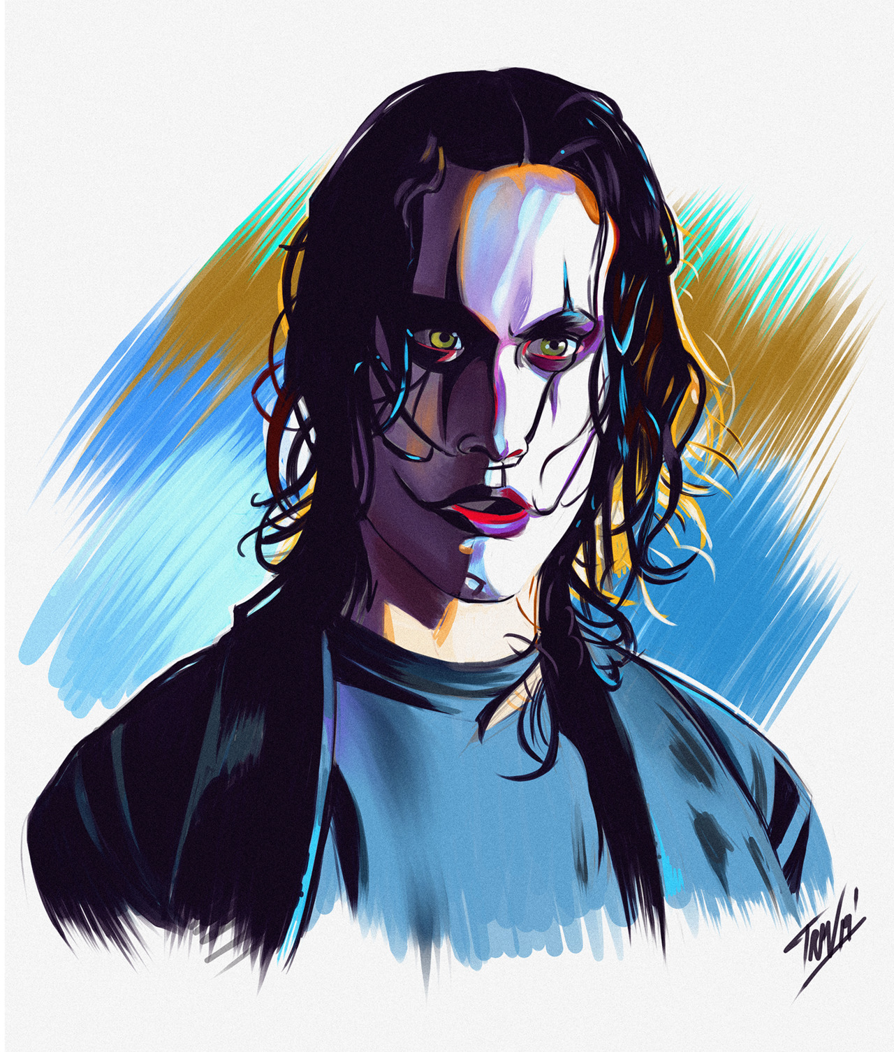 Happy Birthday Brandon Lee.
Today he would have turned 55.

RIP

(art c. 2019) 