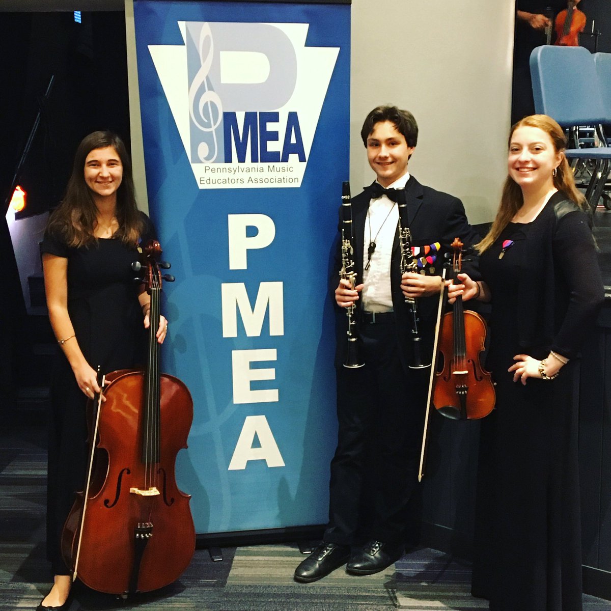 Congratulations to Lauren, Nick, and Angela for representing Baldwin at PMEA District 1 Orchestra this weekend! @PMEADistrict1 @BHSActivities @BWSDMusicDept  #musicinourschools #Highlanderpride