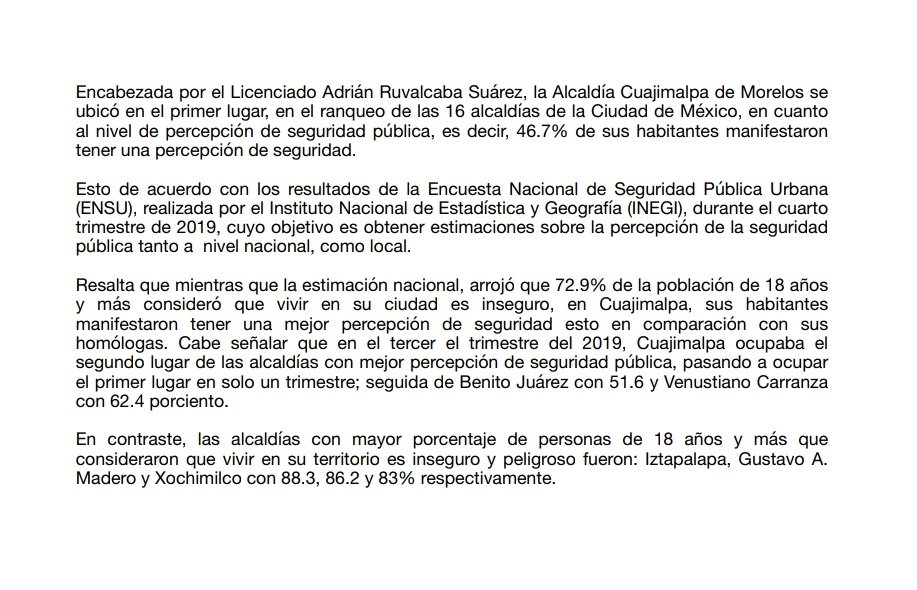 Aquí la encuesta de Seguridad realizada por el <a href="/INEGI_INFORMA/">INEGI INFORMA</a>  #Cuajimalpa la más segura! #HechosNoPalabras  inegi.org.mx/contenidos/pro…