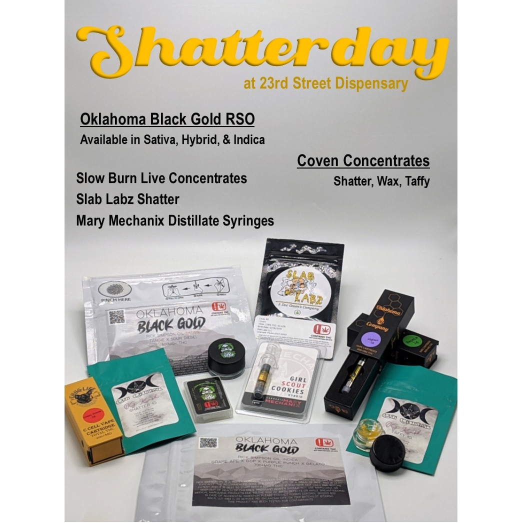 23StDispensary's tweet photo. Stop by today for 10% off Carts, Concentrates, and RSO!!! https://t.co/0MexwojLm8