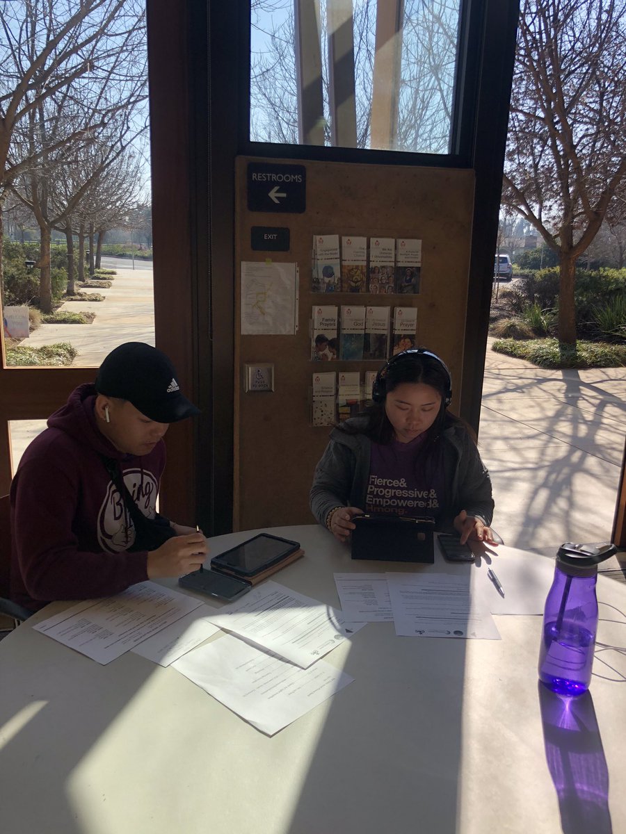 Volunteers from FIV, <a href="/LCJandA/">Leadership Counsel</a>, <a href="/HIPcalifornia/">Hmong Innovating Politics</a>, <a href="/cncedfund/">CNC Education Fund</a>, <a href="/JakaraMovement/">Jakara Movement</a>, @CAIRSacramento &amp; Fresno Black Chamber are here at the <a href="/UUFresno/">Unitarian Universalist Church of Fresno</a> this morning, calling Fresno voters about the March 3rd election and the new Voters Choice Act vote centers system!