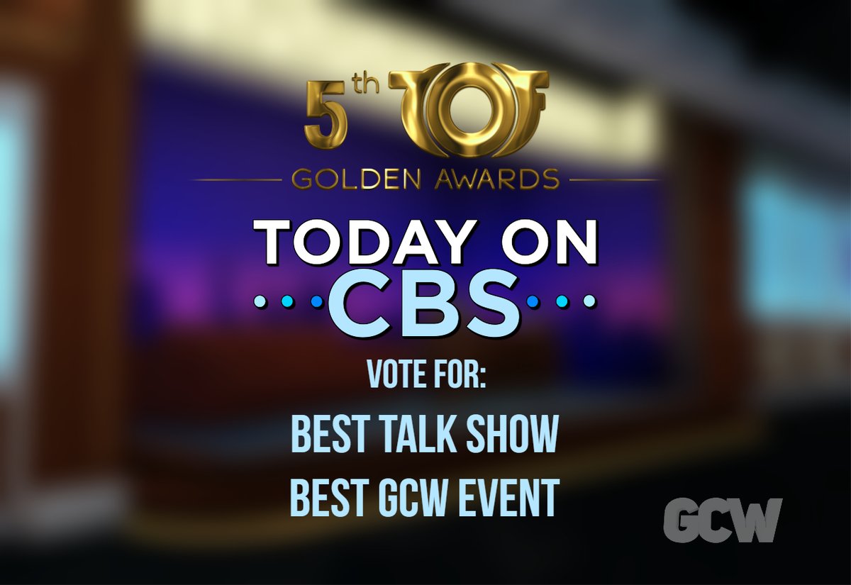 TodayOnCBS's tweet photo. We're so glad to announce that our show has been nominated TWICE for the 5th Annual Golden Awards! Vote for us in the following categories: https://t.co/zpLESKrZ2y
