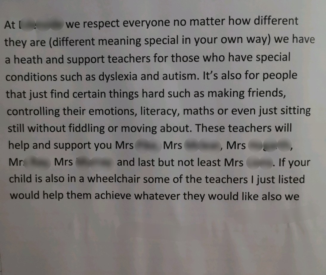 SuzanneMclear's tweet photo. Be the school that "respects everyone", that "helps them achieve whatever they want to achieve"... be the teacher that helps even if it's "just sitting still without fiddling". Be you.
@jazampawfarr #makeadifference #EverydayHero #growyourpotential #inclusion #wellbeing https://t.co/n6BF7mgkrx