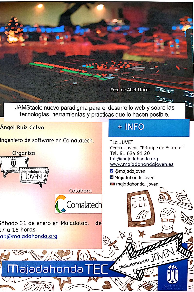 Alejandro Magnitopic (@magnitopic) on Twitter photo An incredible presentation by <a href="/aruizca/">Angel RC</a> on #JAMStack, well have to implement a lot of what we learned on our protects 😉 Thanks to <a href="/comalatech/">Comalatech</a> for making it all possible and the pizzas🍕🍕🍕 An incredible presentation by <a href="/aruizca/">Angel RC</a> on #JAMStack, well have to implement a lot of what we learned on our protects 😉 Thanks to <a href="/comalatech/">Comalatech</a> for making it all possible and the pizzas🍕🍕🍕