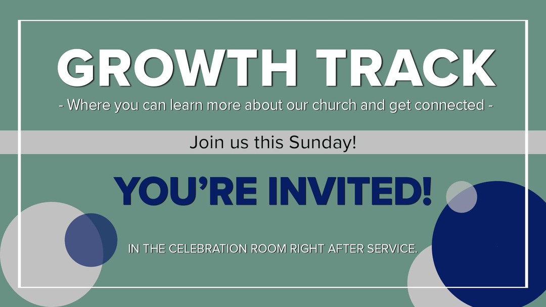 ALCFamily's tweet photo. New to ALC or want to learn more about our church's vision and values? Join us Sunday right after service for Step 1 of the Growth Track! #GrowthTrackALC https://t.co/qaZUNgfc4P