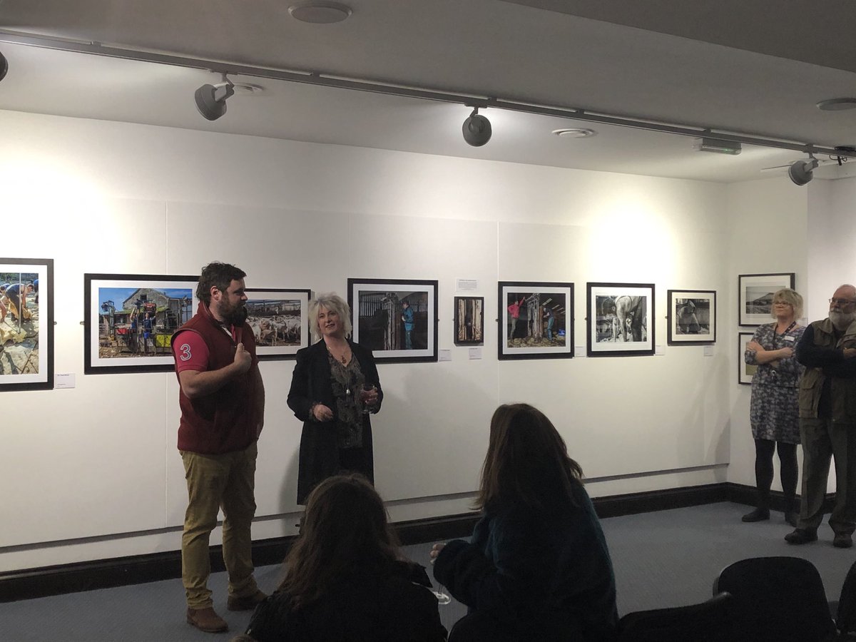 Llongyfarchiadau/ congratulations to ⁦<a href="/AnnSeymourPhoto/">Ann Seymour Photography</a>⁩ for her #Charlie’syear opening ⁦<a href="/Brycheiniog/">Theatr Brycheiniog</a>⁩ last night. A lovely and important collaboration btw arts and agriculture. Good to see a full Penbont Rd turnout too! ⁦<a href="/transwales/">Horse Riding Holidays</a>⁩
