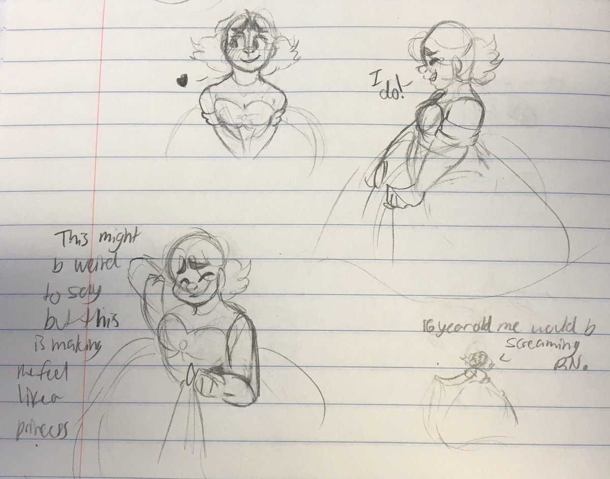 LilyTheDrawDork's tweet photo. TD in a wedding dress https://t.co/7mEykEXTAR
