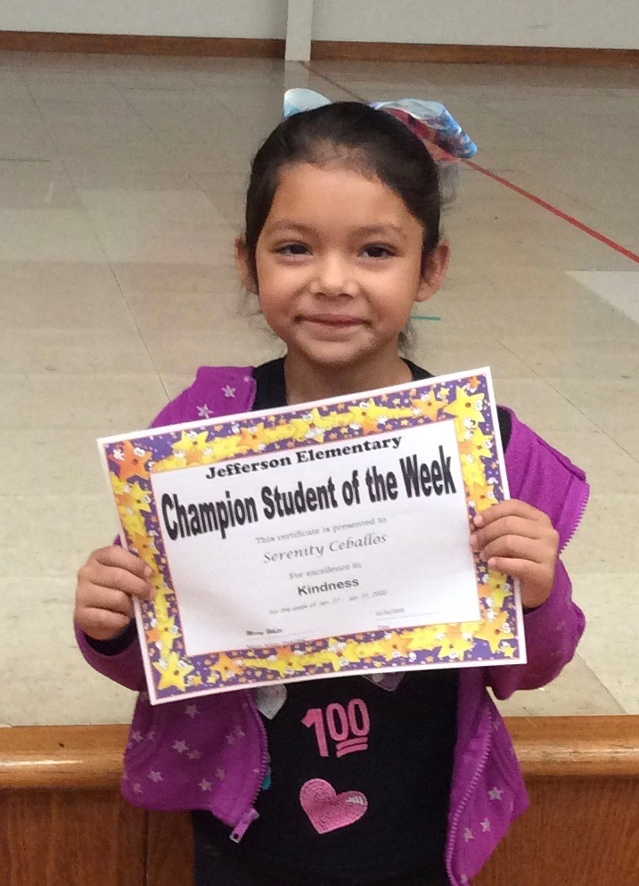 JeffersonAveES's tweet photo. @JeffersonAveES celebrated their "Champion Students of the Week" (Jan. 24 - 31) on Friday during morning assembly. Congratulations!
#MatadorFamily #PillarsOfCharacter https://t.co/lbUCurZVV4