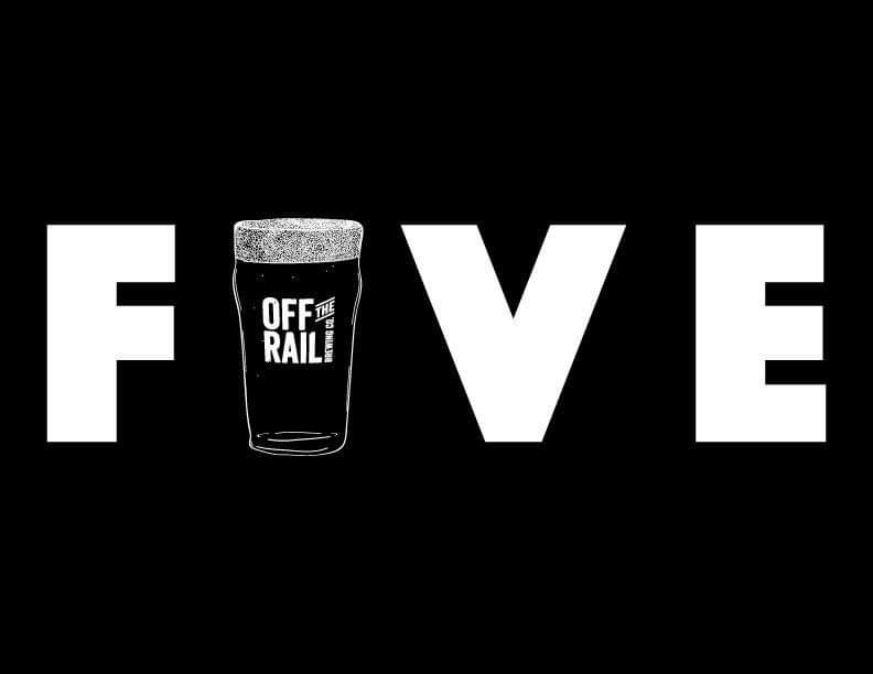 OffTheRailBeer's tweet photo. We are just TWO WEEKS away from our 5️⃣TH ANNIVERSARY Celebration on Saturday, Feburary 15th ✨ The party will be rocking all day, with food from @h2eatsinc 🌟 Games! 🌟 Anniversary Cask! 🌟 New OTR Swag, and much, much more! MARK YOUR CALENDARS 💫 https://t.co/VzpaOM0ANW