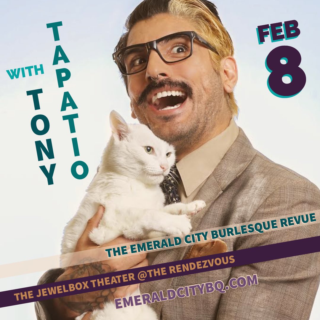 Get those tickets right MEOW — don’t press PAWS — or else they’ll be gone. Save yourself from the FUR of missing out! 🎟at ECBR.BPT.ME Y’all really KNEAD to see why we are stoked to welcome Tony Tapatío in his ECBR debut in one week!!!
