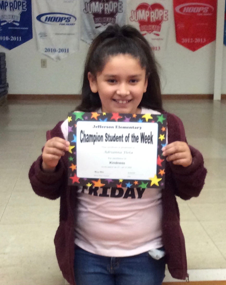 JeffersonAveES's tweet photo. @JeffersonAveES would like to congratulate their "Champion Students Of The Week" (Jan. 24-31). They were recognized during Friday Morning Assembly.
#MatadorFamily #PillarsOfCharacter https://t.co/uZsqf3yJEI