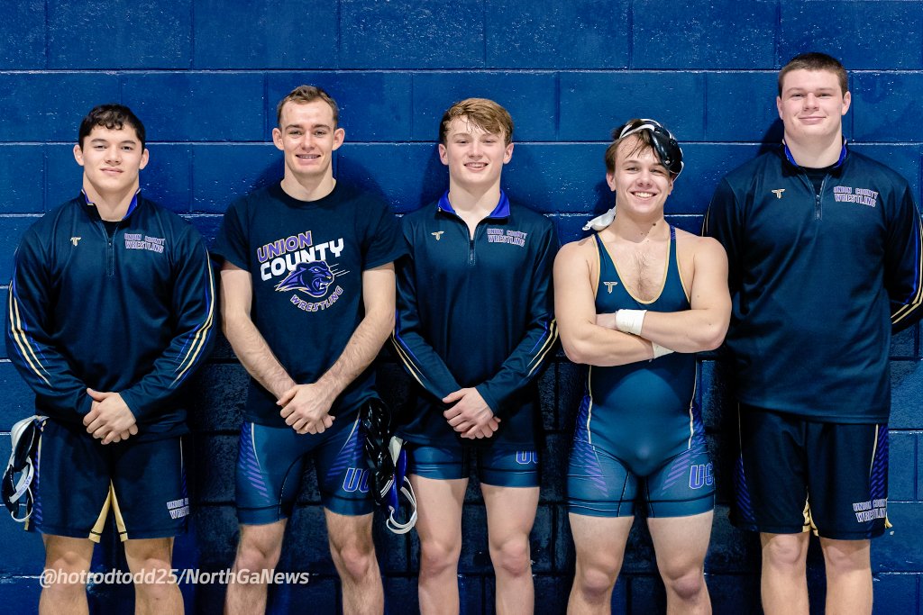 WRESTLING - AREA CHAMPIONSHIPS: Union County qualifies five for Class AA State Sectionals.

152 - Brady Guild
160 - John Cone
170 - Sean Phillips
182 - Cristian Martinez 
285 - Eli Smith-Foot