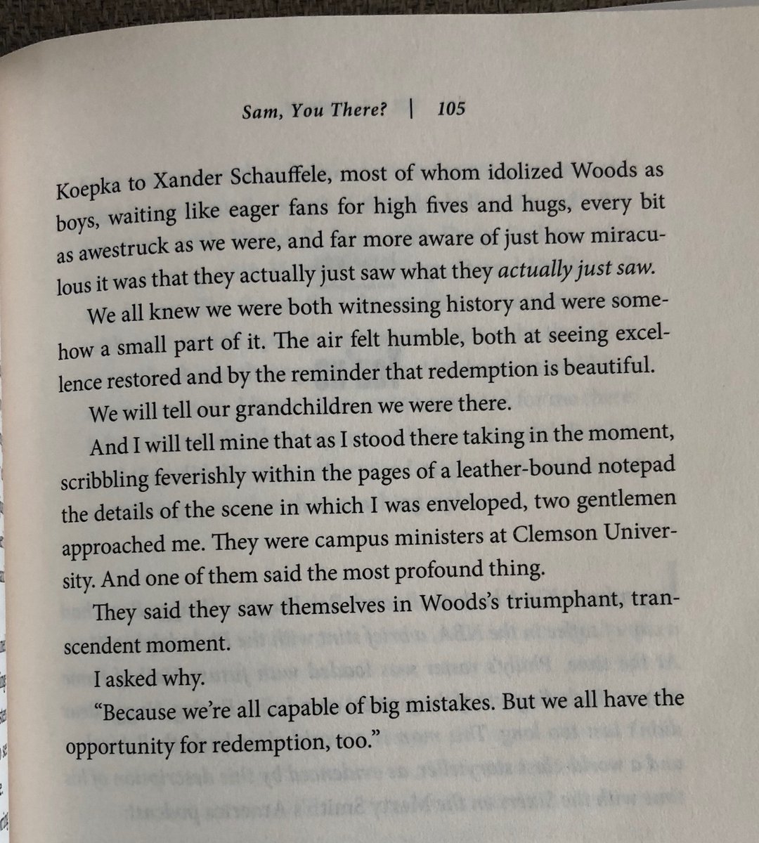 dailyreider's tweet photo. @MartySmithESPN Thanks for including our brief conversation at The Masters in your new book! My buddy @hankuzzell and I would love a reunion next time you stop through Clemson. Maybe we can get an autographed copy too! https://t.co/j0l3fiwlz5