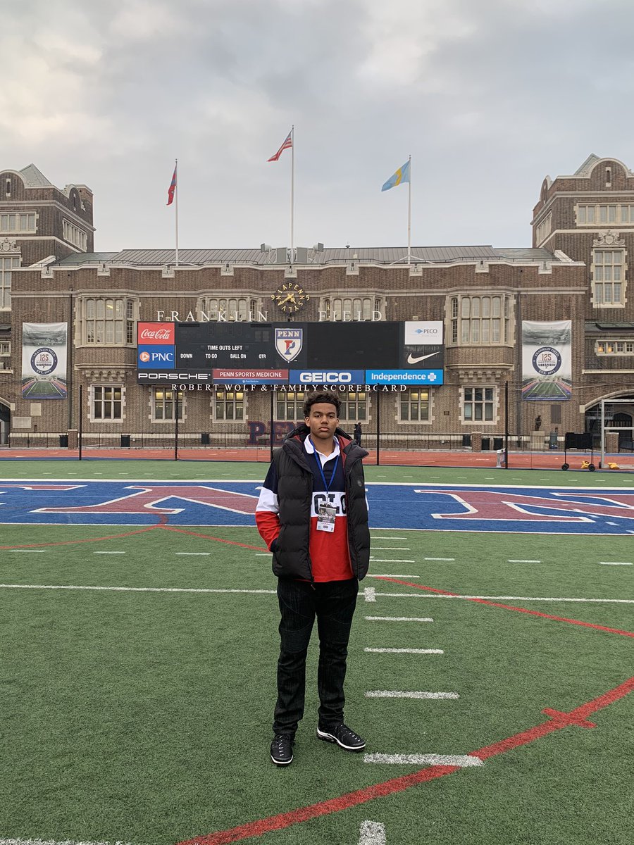 justin__cayenne's tweet photo. After an amazing Junior Day, I am blessed to receive an offer from the University of Pennsylvania. #AGTG @CoachRyanBecker  @PENNCOACHMORRIS @CoachPriore  @PennRB_Downs @PENNfb @9FiguresCEO @DomoSportsGroup @Bolles_Football  @Back2basicss @CS2SA https://t.co/c6QqE0JhHp