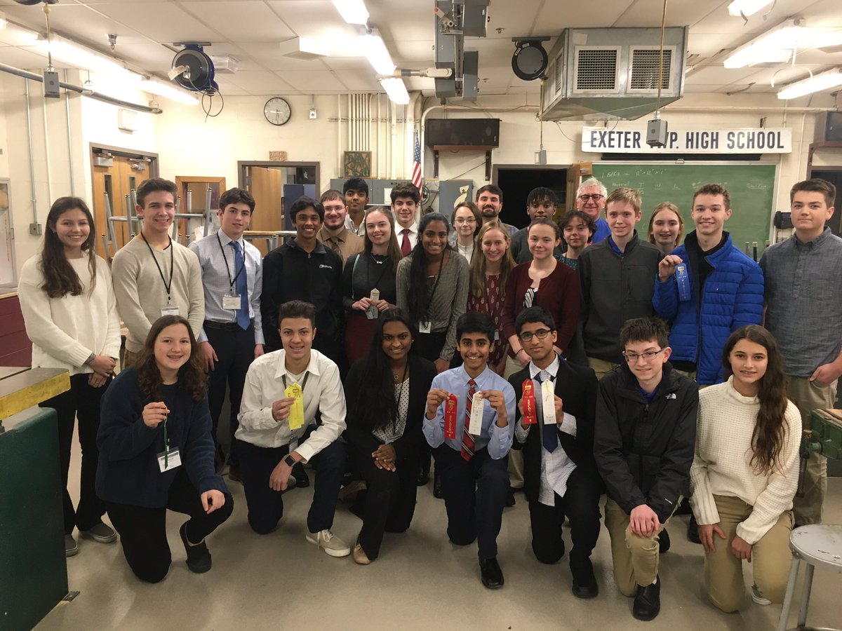 CoachPotter86's tweet photo. Very proud of all our @ExeterTwpSchool TSA members! #STEMatExeter https://t.co/8SMSGgPhyl