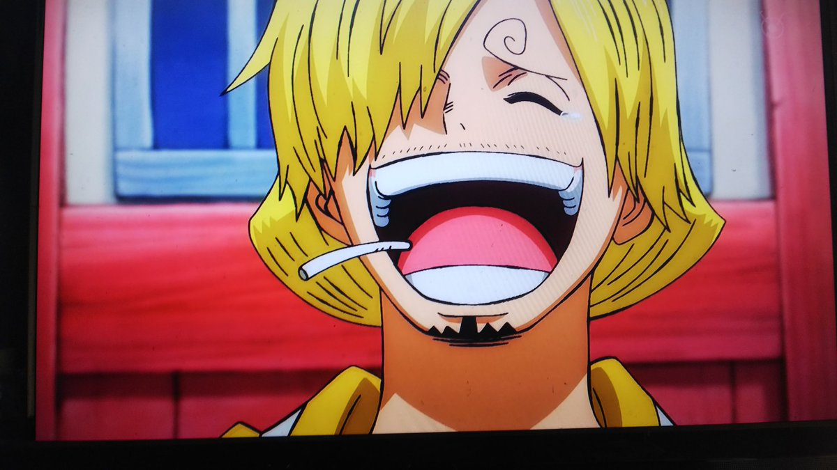 きりたにさん V Tvittere 2 2 アニワン おトコ サン五郎 蕎麦を美味しそうに食べるトコと子供に優しいサンジ アニワン ワンピース おトコ サンジ