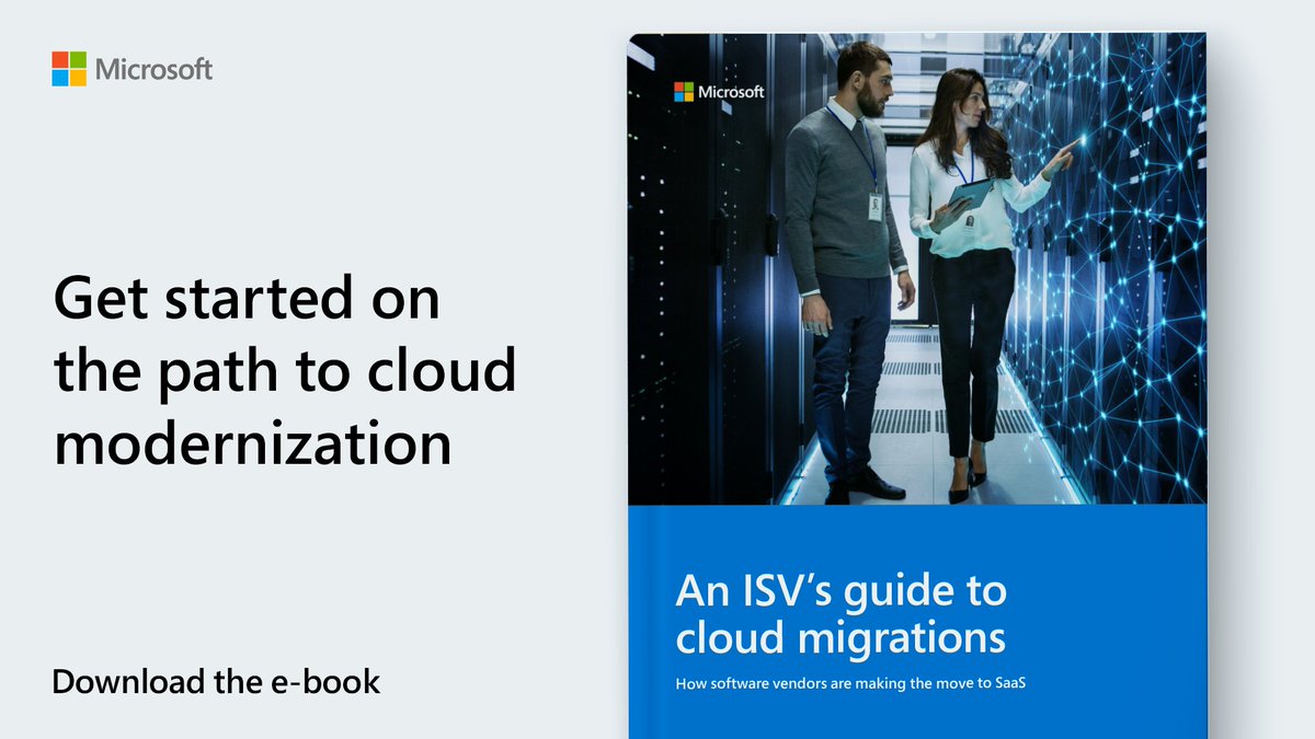 Photo of a woman and a man in a datacenter. 