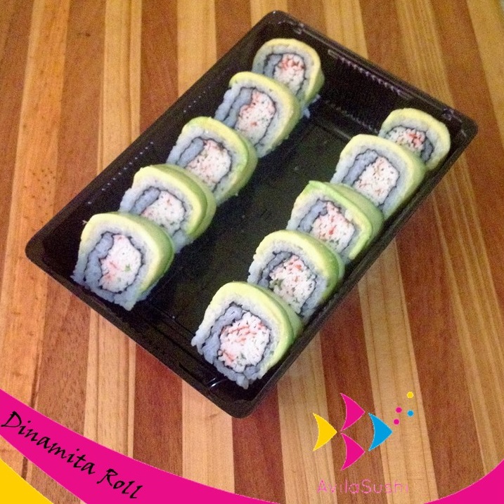 AvilaSushi's tweet photo. #DinamitaRoll Pasta dinamita (cangrejo y cebollín) con topping de aguacate. Riquísimo! 😜🍣 En AvilaSushi somos tu opción en Sushi a domicilio en Lomas del Avila y Palo Verde. Contáctanos vía Whatsapp 📲 #SushiCaracas #LomasdelAvila #TerrazasdelAvila #PaloVerde #Caracas https://t.co/WBeTzGQ4ql