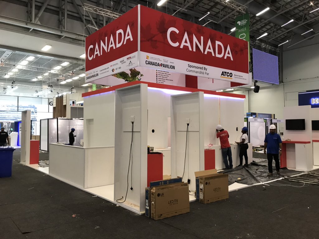 ChrisBezou's tweet photo. Things are well underway at #CanadaIndaba and we look forward to seeing you all, soon at booth 1414! @MiningIndaba @CanHCZA #MiningIndaba2020 @TCS_SDC @CapeTown https://t.co/QFOyp7U2zF
