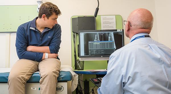 A patient being treated for osteosarcoma at Dana-Farber/Boston Children's