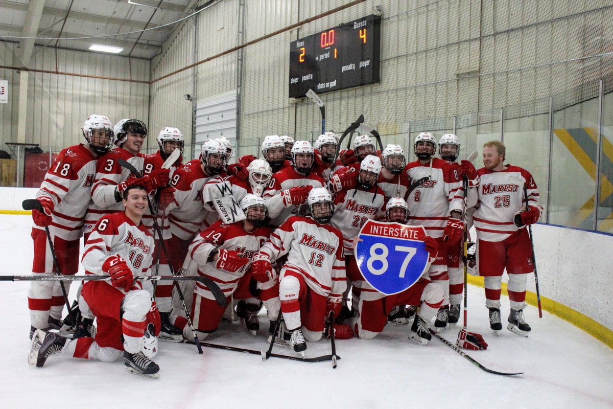 MaristHockey's tweet photo. Here are your 2020 Route 87 Cup Challenge Winners! Go Red Foxes! 🎉🏒🥅 https://t.co/bl76W5dunM