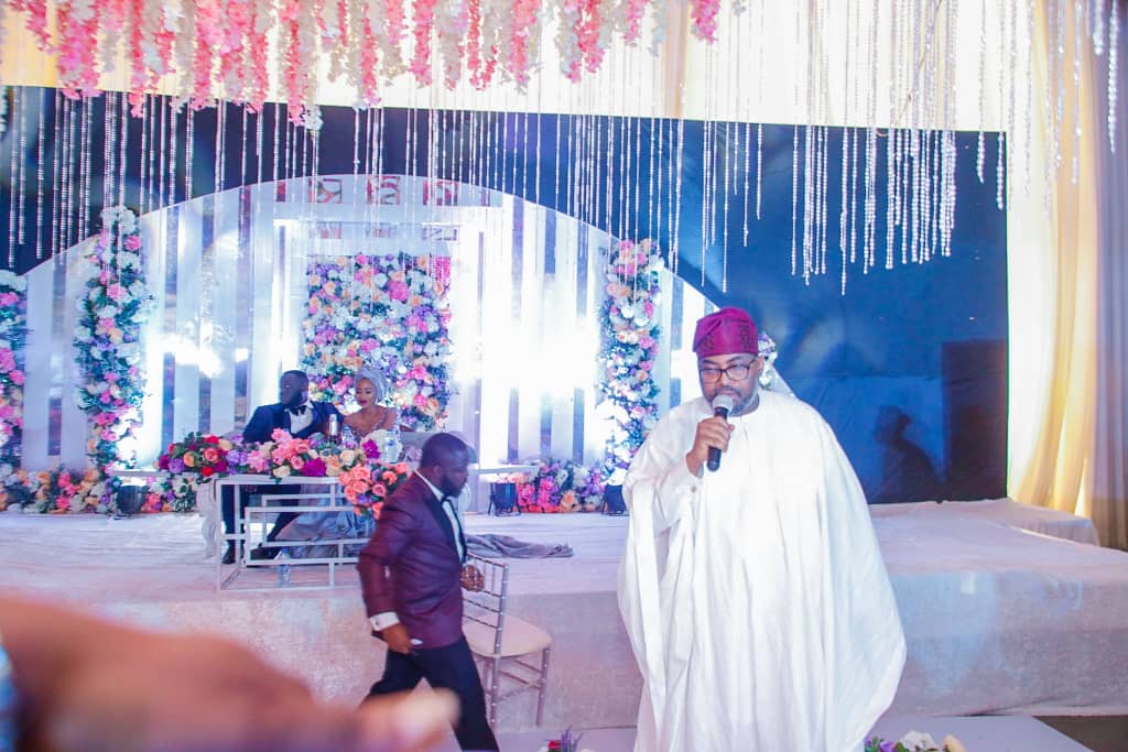 Today, I accompanied H.E., Alhaji Gboyega Oyetola, governor of the state of Osun, to the Peachvine Marquee Wedding &amp; Event Center, Wuye, Abuja for the Nikkah of Qudrat Eniola and Sodiq Omowonnuola.