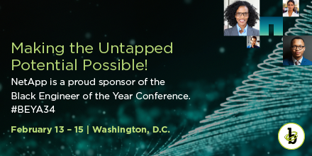 LifeAtNetApp's tweet photo. We are hiring at the upcoming @BlackEngineer conference! Explore a business where nothing stands still and where your ideas can make a difference! #NNBT #BEYA34 #LifeAtNetApp https://t.co/ZP23oqVy2F