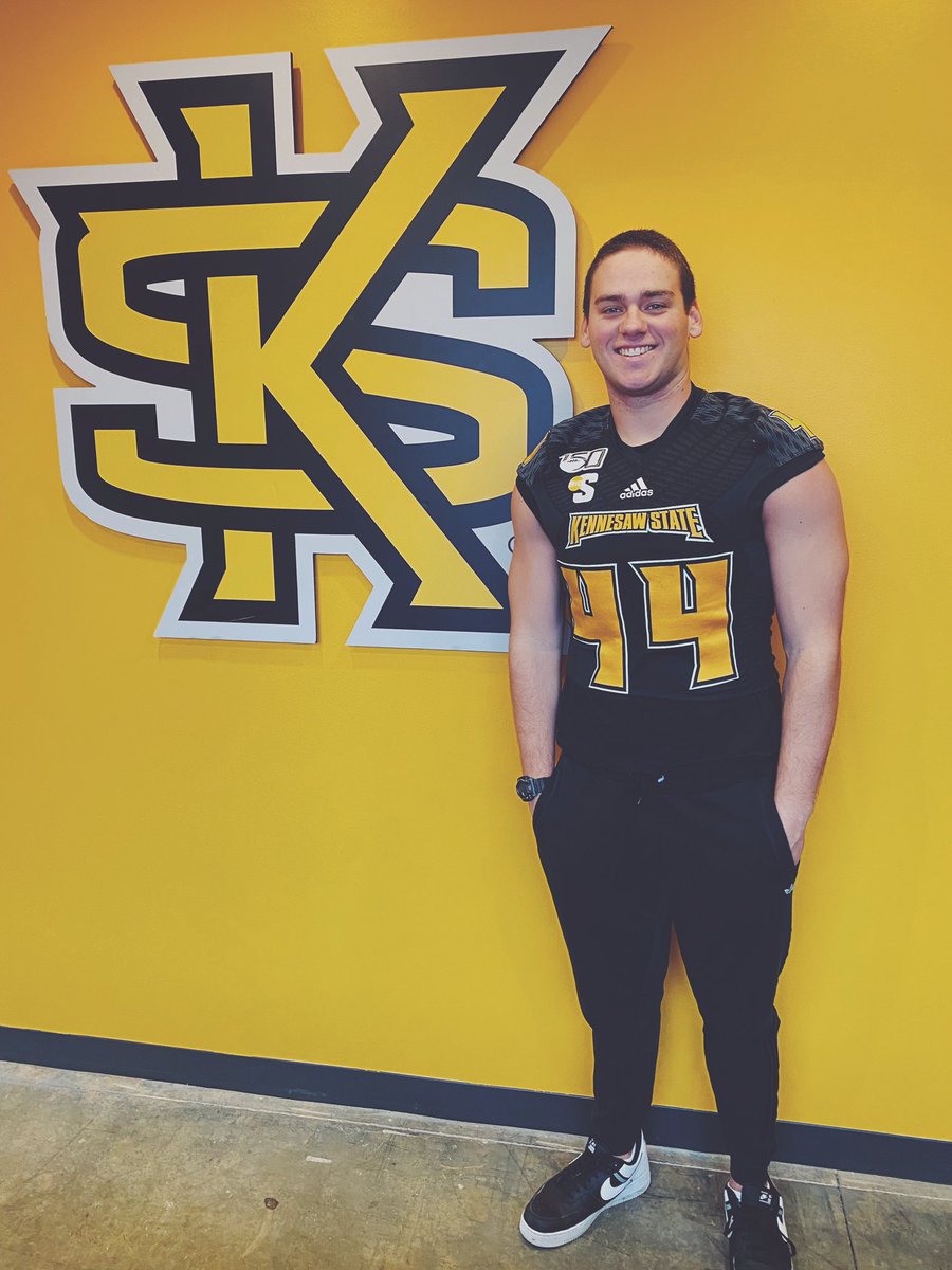 Excited to announce that after a long process I will be committing to Kennesaw State University! So thankful for the amazing coaching staff and everyone who has been there along the way! #LetsEAT #Eat20ne HOOTY HOO!! 🦉 <a href="/BohannonBrian/">Brian Bohannon</a>