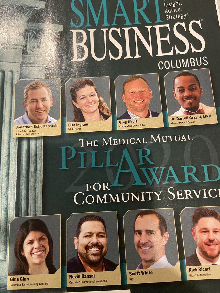 OutreachPromos's tweet photo. Thank you to @Smart_Business  and @medmutual for the Pillar Award recognition!  We admire all of the honorees. It is awesome when business is a force for good!  #smallbizcares #dowellbydoinggood #philanthropy https://t.co/1xYn3V6uiC