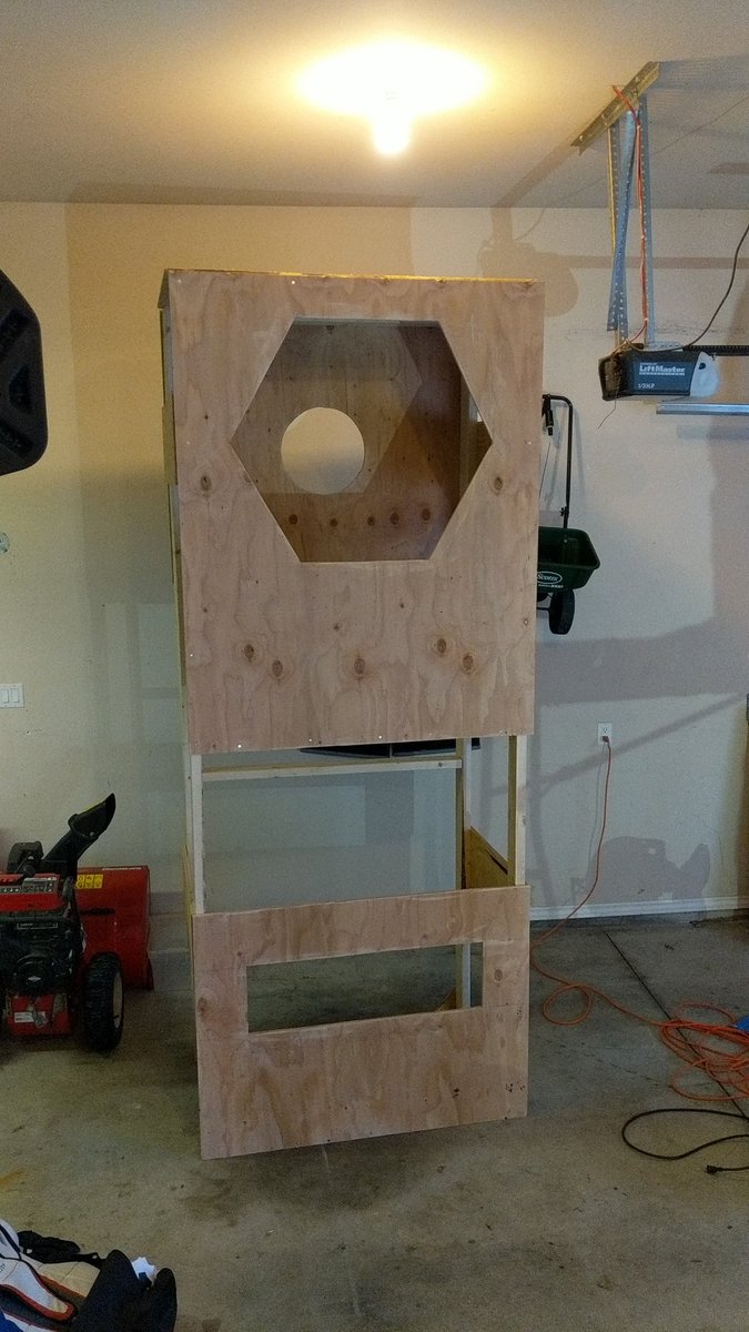 Finished building the power port for this year's game. Excited to have a field.