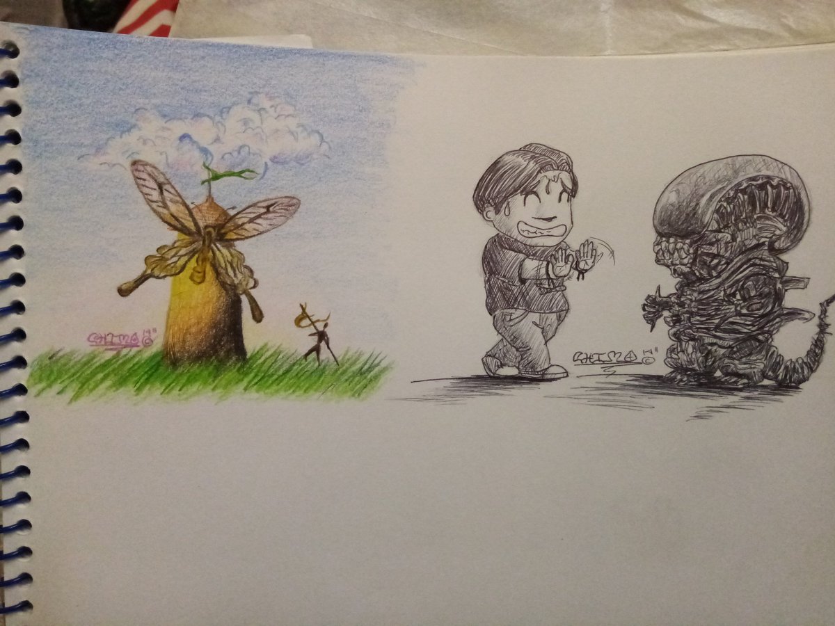 LunartistSwami's tweet photo. Jajajajajaja,ya ni me acordaba (menos sabía dónde había quedado el block) de cuando hice la dinámica de #Dibujar un mes completo un tópico diferente cada día. Espero les gusten los #Trazos
¡#Genialoso!
#Drawin #Watercolors #GisesAlPastel #Colours #Ideotopias #Chimo https://t.co/x8R3ybx7cV