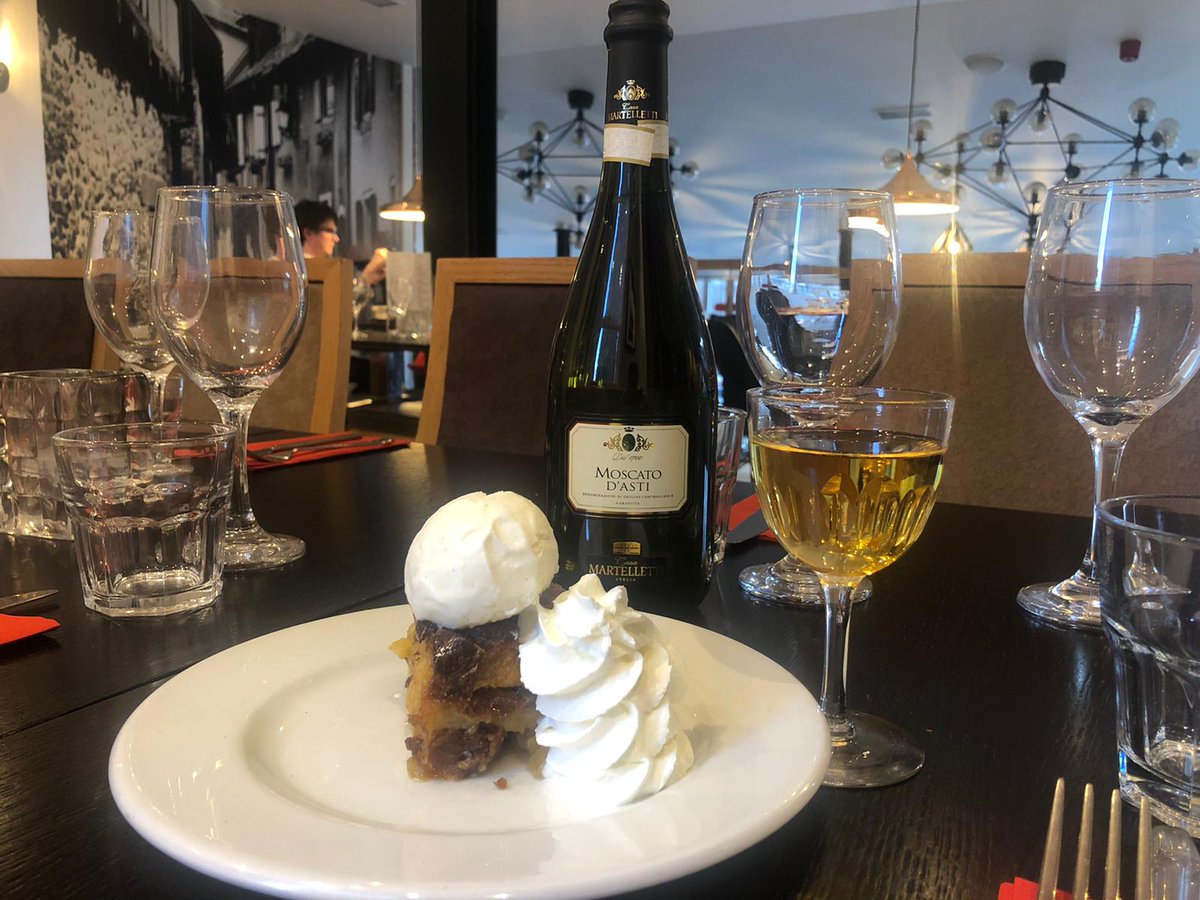 Panettone butter pudding served with vanilla ice cream and whipped cream. Double whammy! #Delicious #ItalianFood #Dessert #Forgetthediet