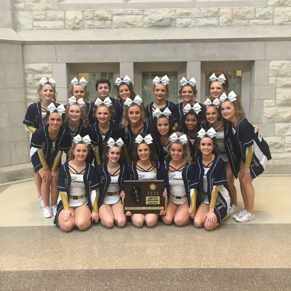 LemontAD's tweet photo. Congratulations to @LemontCheer on earning a Sectional Championship today! Well deserved! Focused and fun week ahead. #GoLemont @LHS210principal @LHS210supt @Lemont_HS @6Lemont https://t.co/N10Hcwe2PK