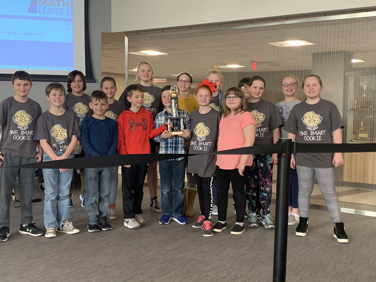 ElementaryGeil's tweet photo. Way to represent Geil Elementary at today’s Math Competition! Several award winners, many students qualified for the state competition and the 1st place overall trophy!  #beblueandgold  #elementarygeil #geringbulldogs https://t.co/v90rEKnxUg