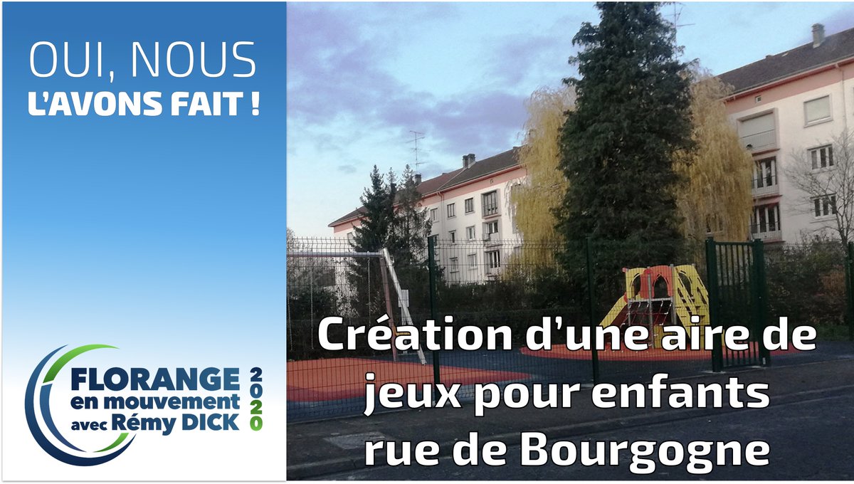Florangeenmouv1's tweet photo. En 2014, nous avions pris des engagements pour améliorer le cadre de vie.
OUI, NOUS L'AVONS FAIT !
En 2019, nous avons créé une aire de jeux pour enfants.
#FlorangeEnMouvement2020 #Dick2020 #MunicipalesFlorange2020 #CadreDeVie #VieDansLesQuartiers https://t.co/LITRigJrXK https://t.co/toZepVg5gY