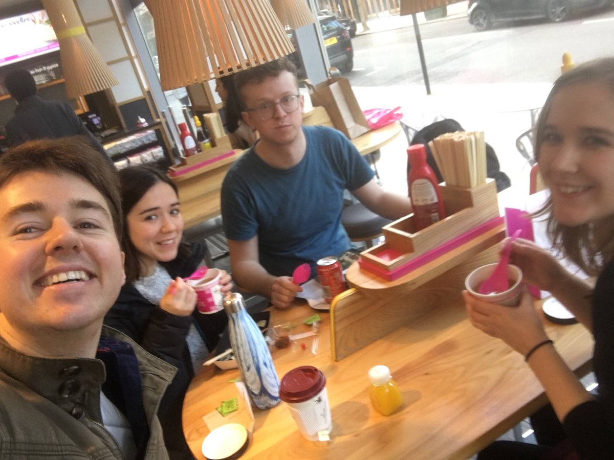 BellQuartet's tweet photo. Those who eat together, stay together https://t.co/VhA6BJXPs5