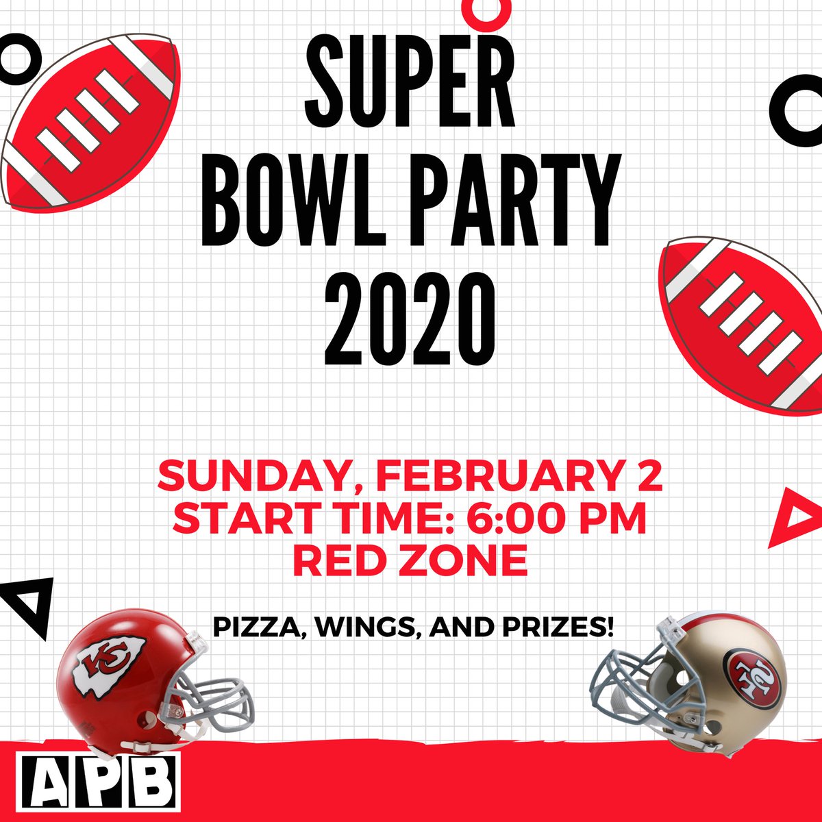 Do you like football? Or maybe just watching the super bowl commercials? Then join us tomorrow for our annual super bowl party!