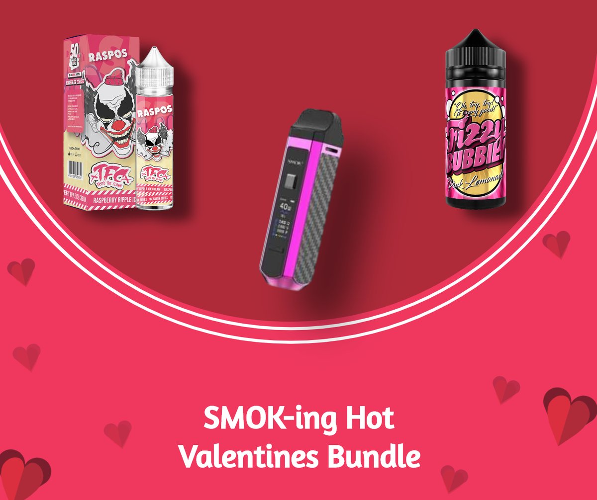 VipVapers_'s tweet photo. Valentines Bundles! 😍 Valentines is fast approaching ⏱ so we have taken away the stress of last minute shopping and have put together a selection of seductive bundles that your special someone will love 💝 - https://t.co/cdsVROUshM https://t.co/8tPOOoqLTM